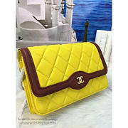 Chanel Lambskin Mini Chain WALLET Light Yellow A81023 19.5cm - 2