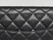 CHANEL Large Classic Handbag Grained Calfskin Gold Black 30cm - 4