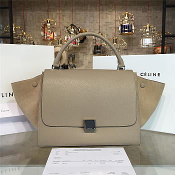 Celine Trapeze Leather Handbag Z941 30cm 