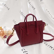 Celine Leather Nano Luggage  Z996 20cm - 6