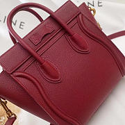 Celine Leather Nano Luggage  Z996 20cm - 4