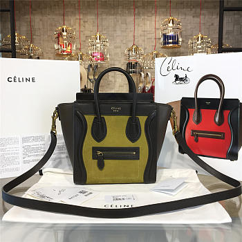 Celine Nano Luggage  Leather Shoulder Bag Z1013 20cm 