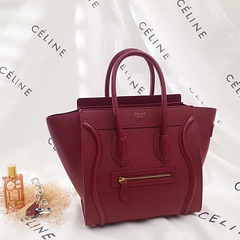 Celine Leather Micro Luggage Z1045 26cm 