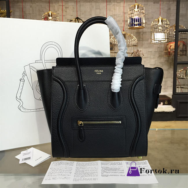 Celine Leather Micro Luggage Z1089 28cm  - 1