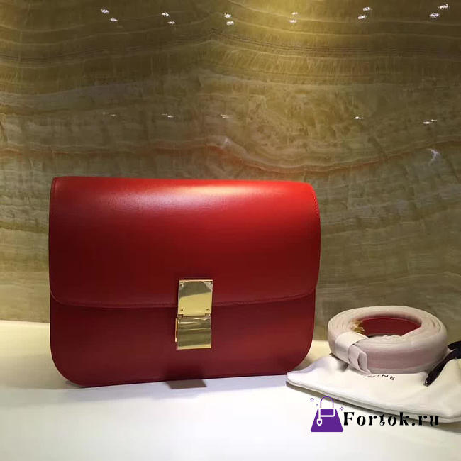 Celine Leather Classis Box Z1128 24cm  - 1