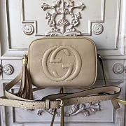 Gucci Soho Disco Leather Bag Beige Z2605 21cm - 2