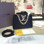 Louis Vuitton CAPUCINES BB Black 3155 - 1