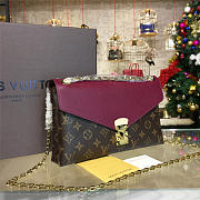 LOUIS VUITTON Monogram Pallas Chain Aurore - 3