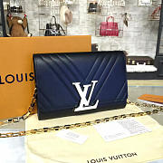 Louis Vuitton LOUISE CHAIN GM Black 3437 23cm - 2