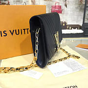 Louis Vuitton LOUISE CHAIN GM Black 3437 23cm - 3