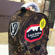 LV Palm Springs Backpack Mini World Tour Monogram Reverse Canvas 22cm - 5