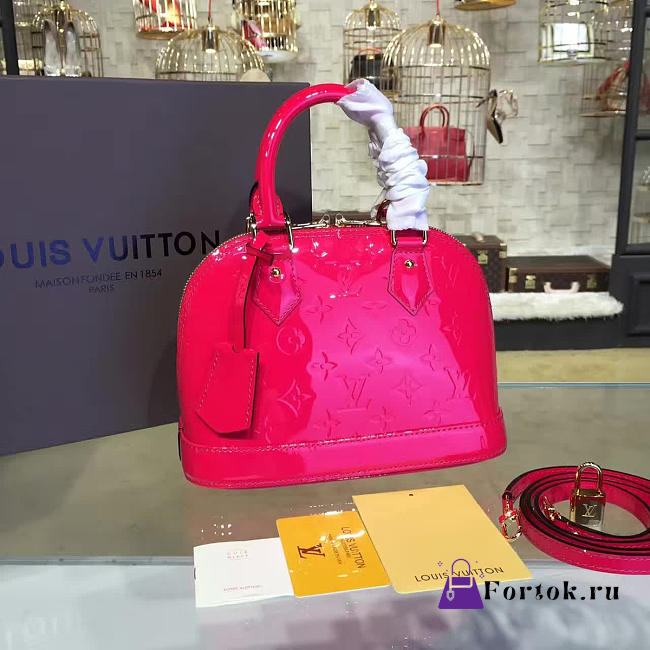 Louis Vuitton ALMA BB Monogram Vernis Leather 3555 24cm - 1
