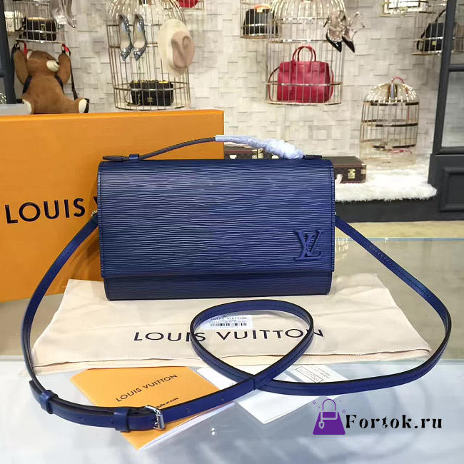 Louis Vuitton CLERY Epi Leather Navy M54538 23cm - 1