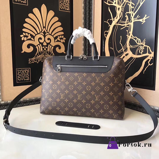 LV Porte Documents Jour Monogram Macassar Canvas 3830 - 1