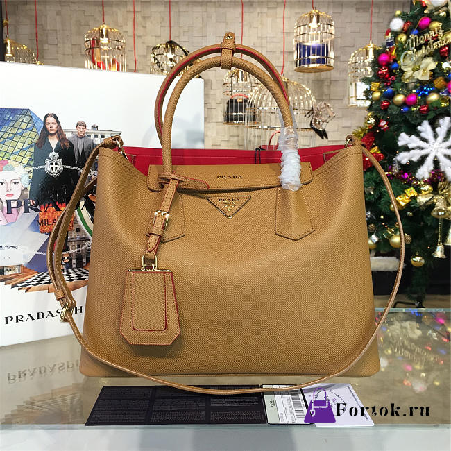 Prada Cortex Double Medium Bag Z4084 - 1