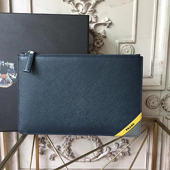 Prada Leather Clutch Bag 4314 28cm