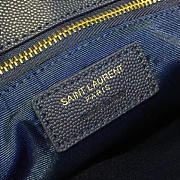 YSL Classic Shopper Grained Calfskin Navy 4821 35cm - 3