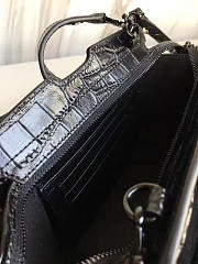 YSL Toy Cabas Crossbody Crocodile Black 4835 16cm  - 4