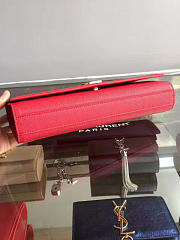 YSL MONOGRAM KATE Clutch GRAIN DE POUDRE EMBOSSED LEATHER 4960 27cm  - 2