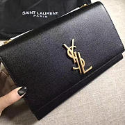 YSL MONOGRAM KATE GRAIN DE POUDRE EMBOSSED Black 4969 24cm  - 5