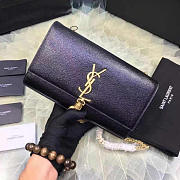 YSL MONOGRAM KATE Gold Tassel Black Leather 5059 24cm - 4