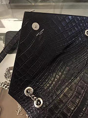 YSL MONOGRAM College Embossed Leather Black 5074 31cm - 3