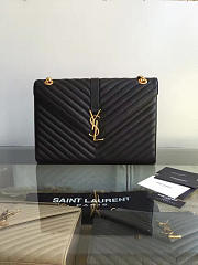 YSL MONOGRAM College Black Hardware Gold 5084 31cm - 6