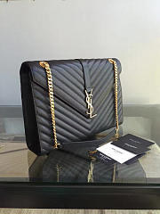 YSL MONOGRAM College Black Hardware Gold 5084 31cm - 4