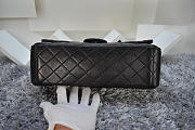 CHANEL Lambskin Leather Flap Bag Gold / Silver Hardware Black 33cm  - 5
