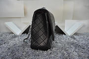 CHANEL Lambskin Leather Flap Bag Gold / Silver Hardware Black 33cm  - 4