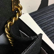 Chanel Medium Quilted Caviar Boy Bag Black Gold VS08406 25cm - 2