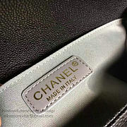 Chanel Medium Quilted Caviar Boy Bag Black Gold VS08406 25cm - 3