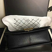 Chanel Medium Quilted Caviar Boy Bag Black Gold VS08406 25cm - 5