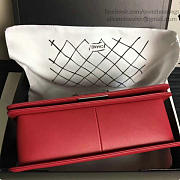 Chanel Caviar Quilted Calfskin Large Boy Bag Red A14042 VS09730 20cm  - 3