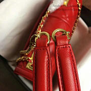 Chanel Quilted Lambskin Flap Bag Red A91365 25.5cm - 6
