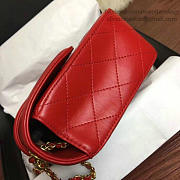 Chanel Quilted Lambskin Flap Bag Red A91365 25.5cm - 2
