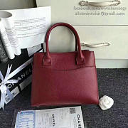 Chanel Calfskin Large Shopping Bag Burgundy A69929 27cm - 4