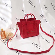 Celine Leather Nano Luggage  Z999 20cm - 1