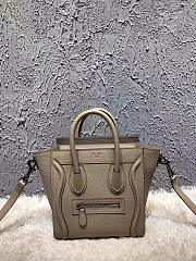 Celine Nano Luggage  Leather Shoulder Bag Z1011 20cm  - 1