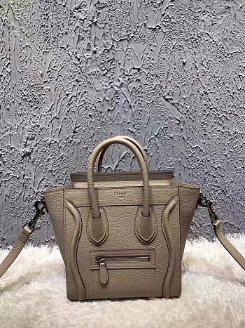 Celine Nano Luggage  Leather Shoulder Bag Z1011 20cm 