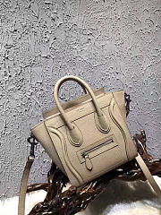 Celine Nano Luggage  Leather Shoulder Bag Z1011 20cm  - 2