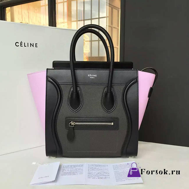 Celine Leather Mini Luggage Z1035 30cm  - 1