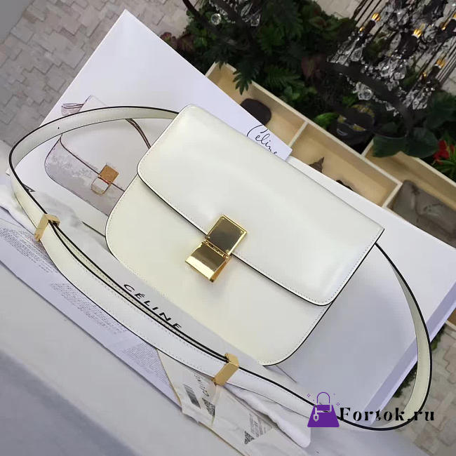 Celine Leather Classic Box Z 24cm  - 1