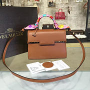 Delvaux Calfskin Mini Tempete Satchel Bronw 1467 21cm - 1