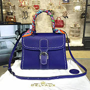 Delvaux MM Brillant Satchel Blue 1485 28cm  - 1