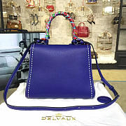 Delvaux MM Brillant Satchel Blue 1485 28cm  - 5