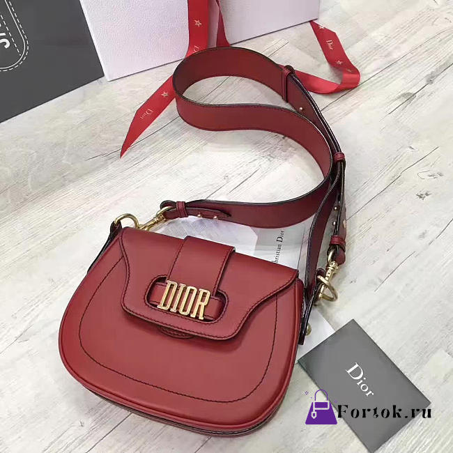 Dior FENCE Shoulder Bag Red Wine 1726 22.5cm - 1