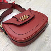 Dior FENCE Shoulder Bag Red Wine 1726 22.5cm - 2