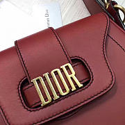 Dior FENCE Shoulder Bag Red Wine 1726 22.5cm - 5