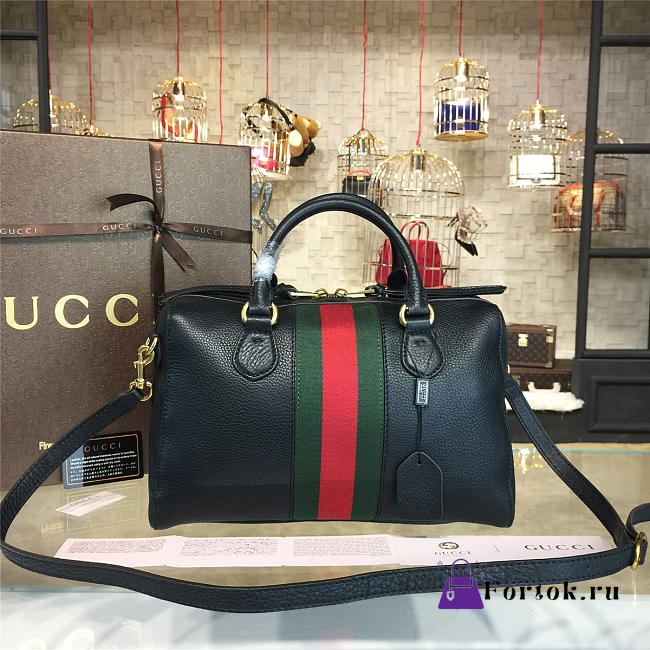 Gucci gg supreme handle bag 2215 33cm - 1